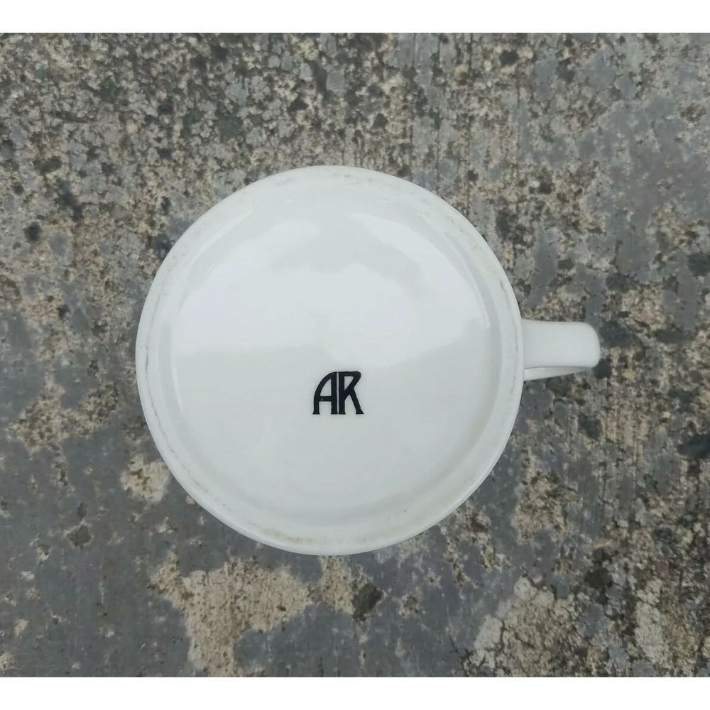 Dogs leave pawprints on your Heart Ivory & Black Mug Cup by AR - Picture 4 of 4